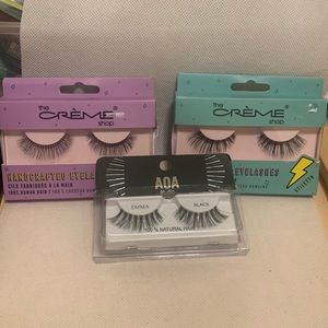 3 brand new eyelashes packages the crème /AOA